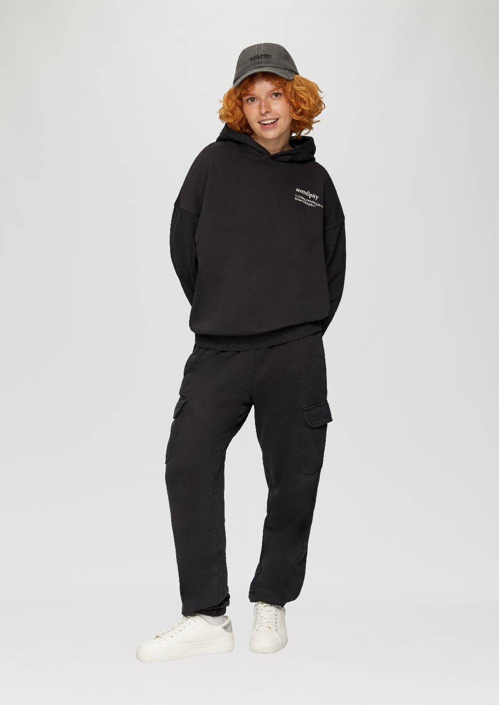 S.Oliver Oversized-Kapuzensweatshirt Mit Waschung