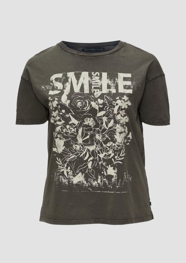 s.Oliver Oversized Print-Shirt im Used-Look