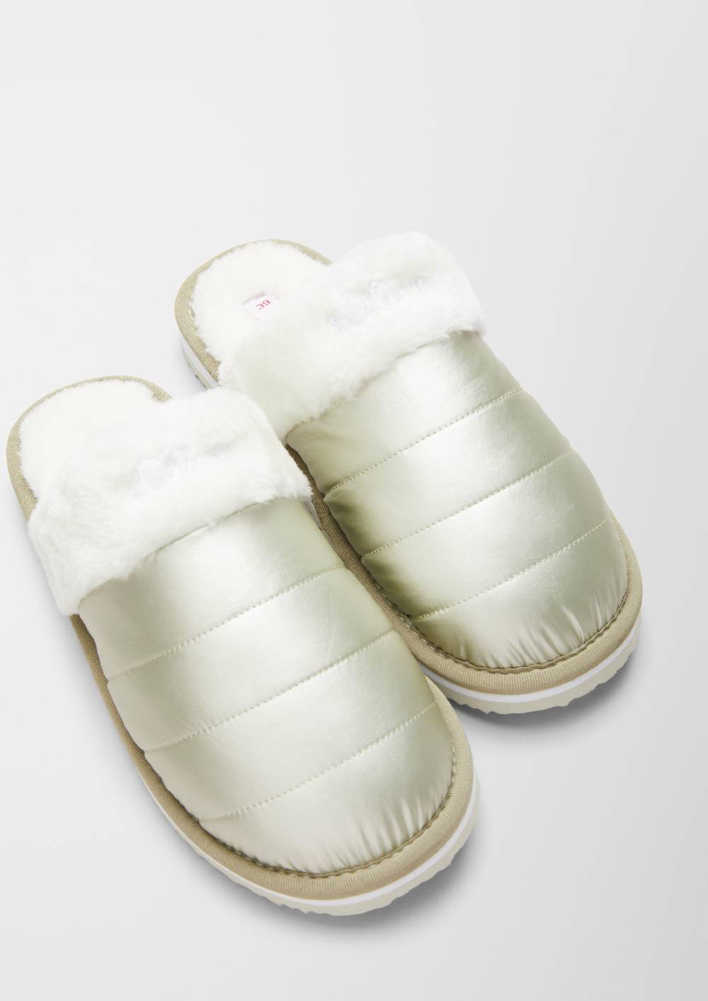 S.Oliver Pantoffeln Im Metallic-Look