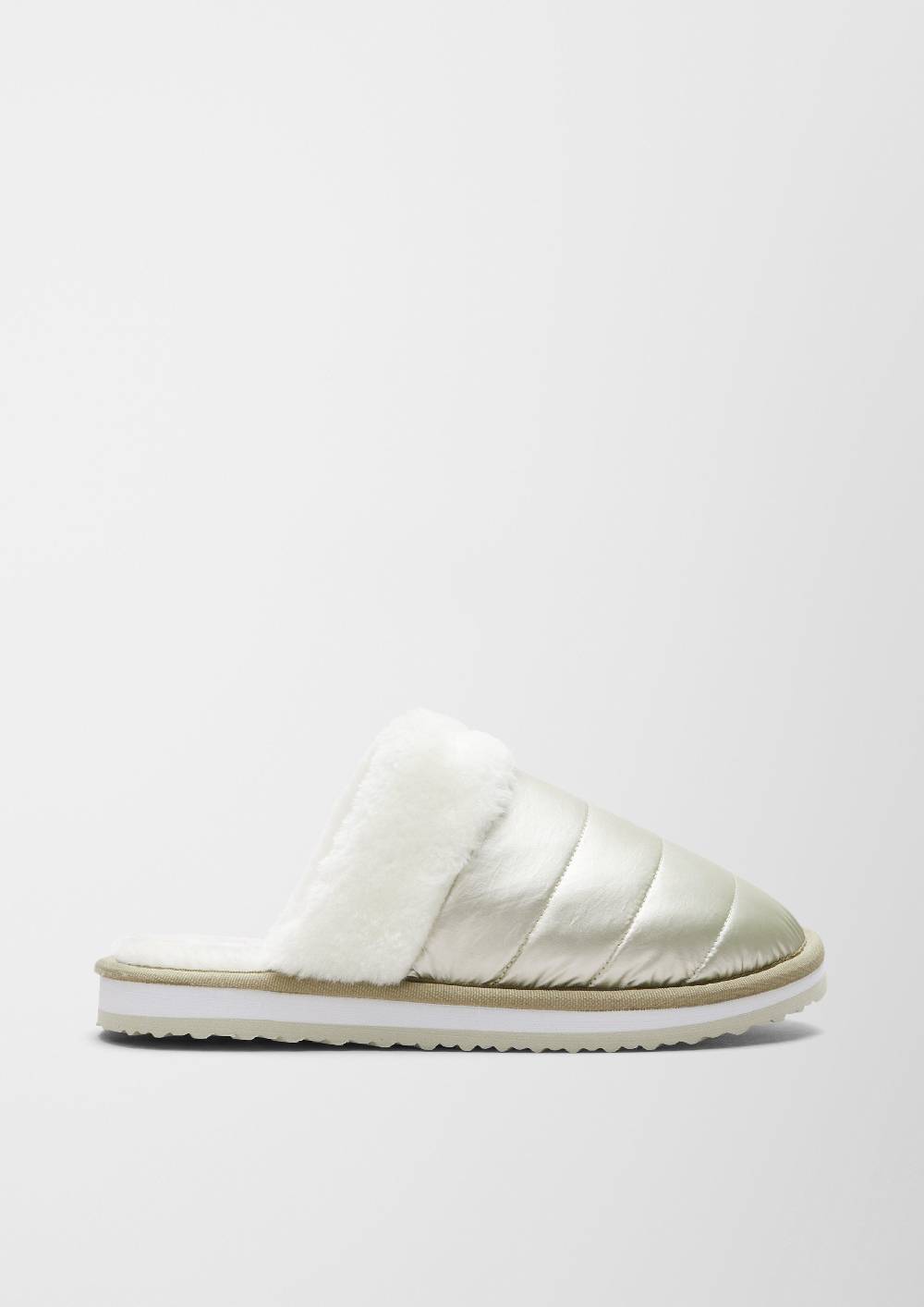 S.Oliver Pantoffeln Im Metallic-Look