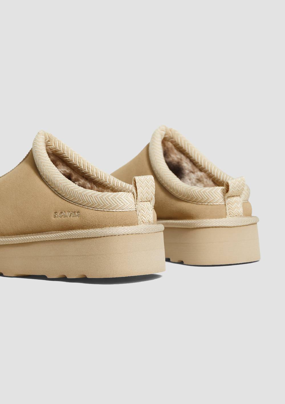 S.Oliver Pantoletten Aus Leder