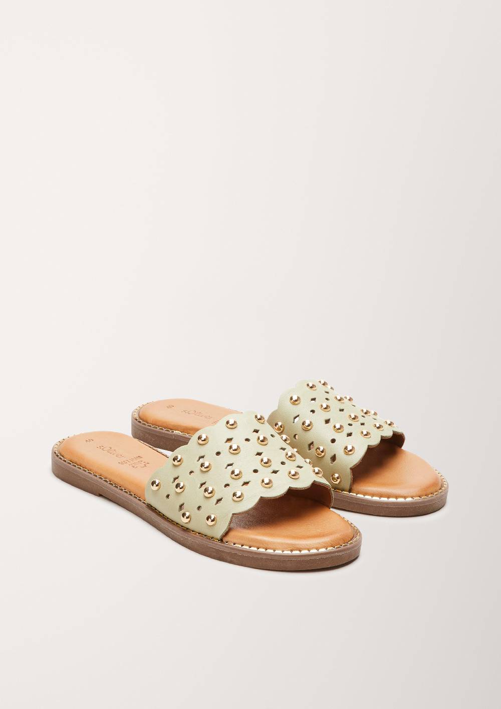 S.Oliver Pantoletten Aus Leder