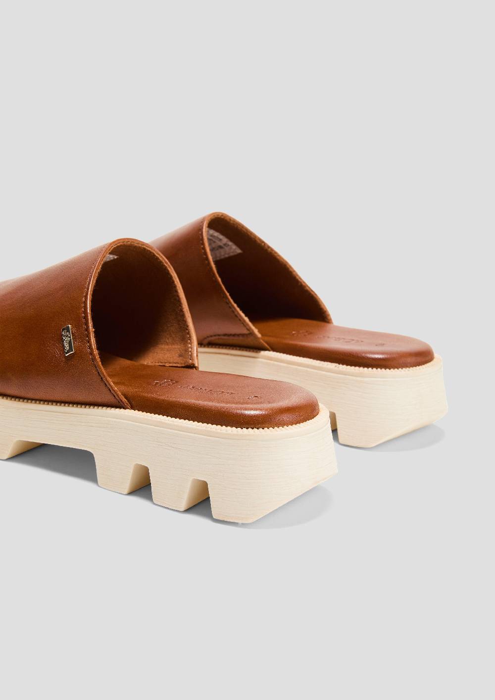 S.Oliver Pantoletten Aus Leder