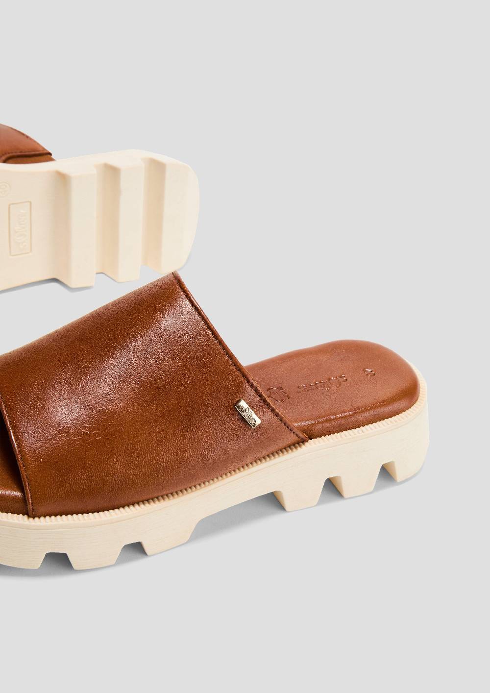 S.Oliver Pantoletten Aus Leder
