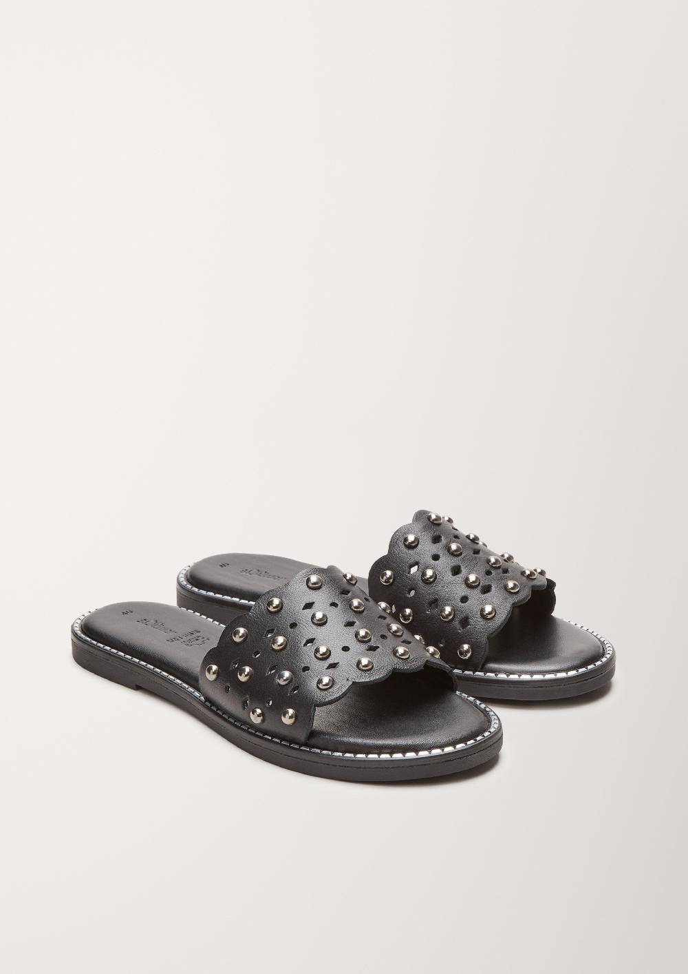 S.Oliver Pantoletten Aus Leder