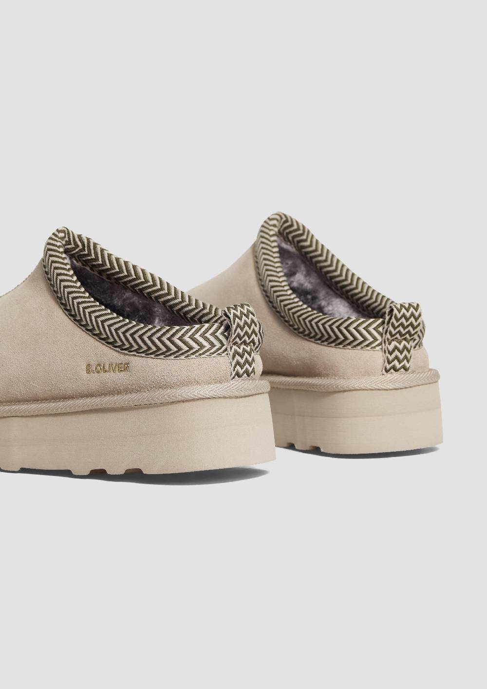 S.Oliver Pantoletten Aus Leder