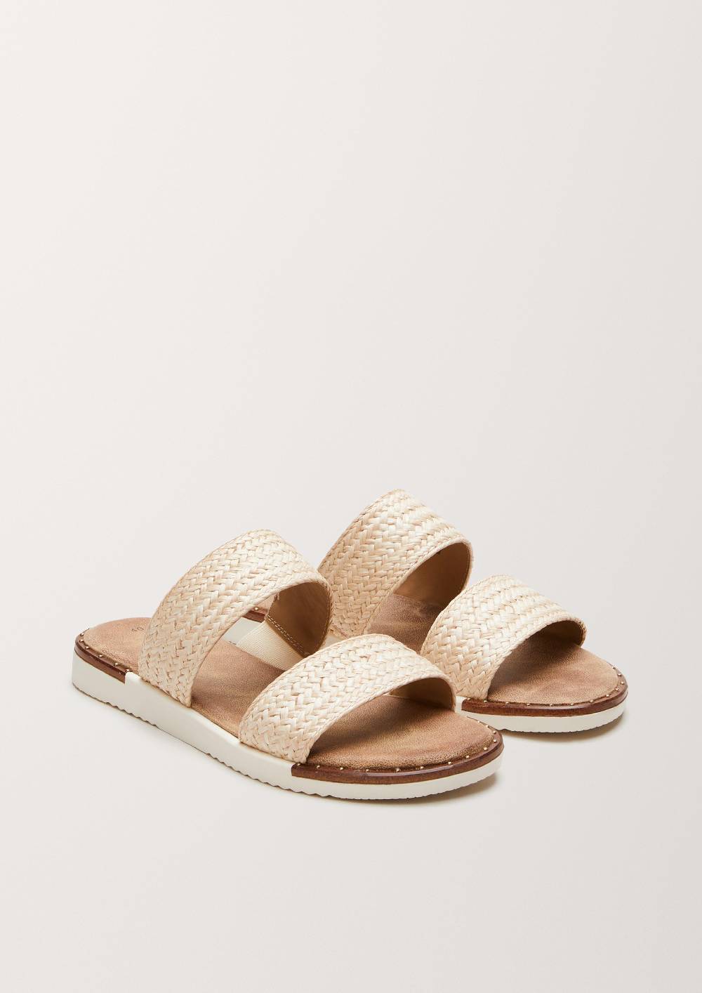 S.Oliver Pantoletten In Bast-Optik