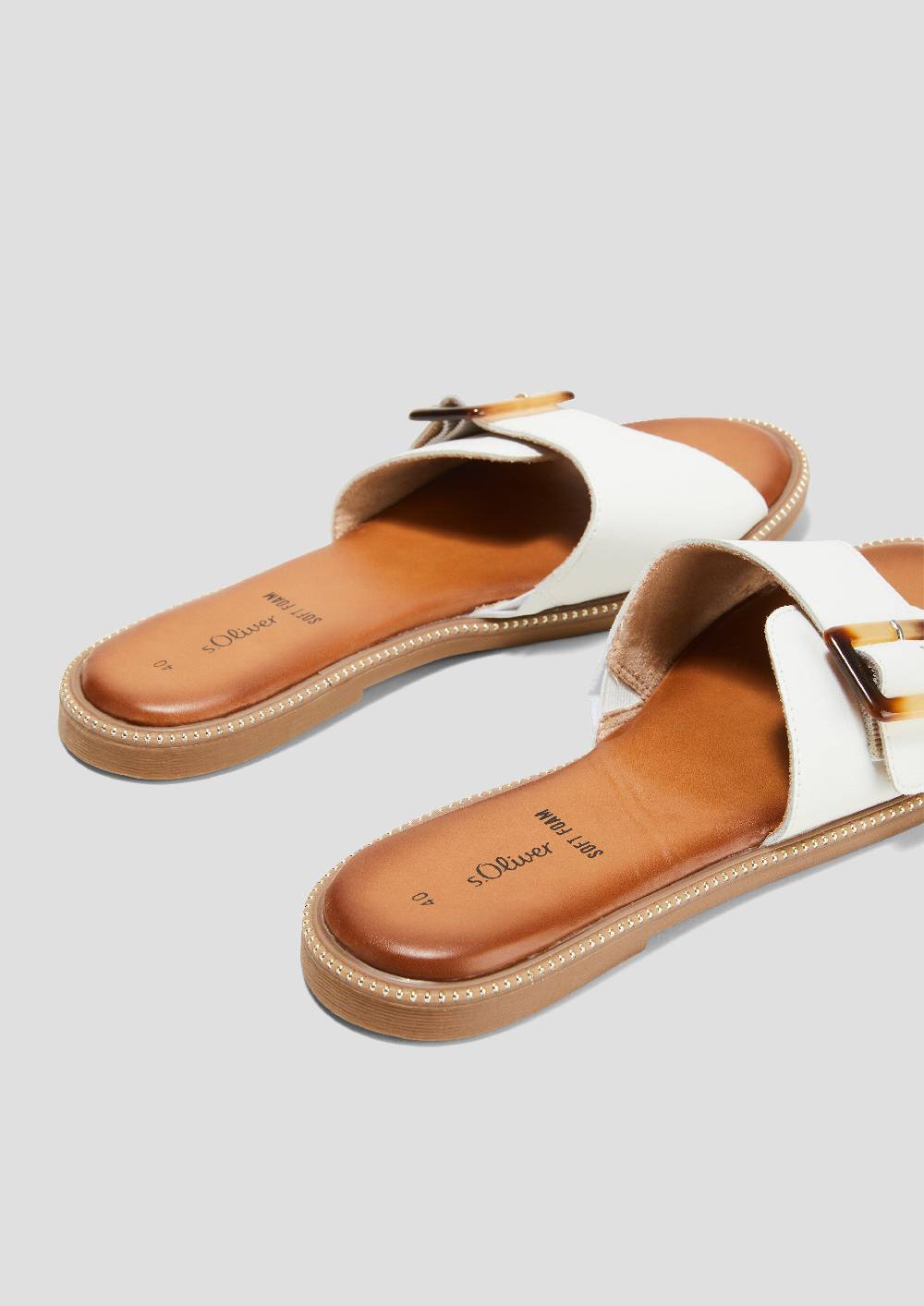 S.Oliver Pantoletten In Leder-Optik