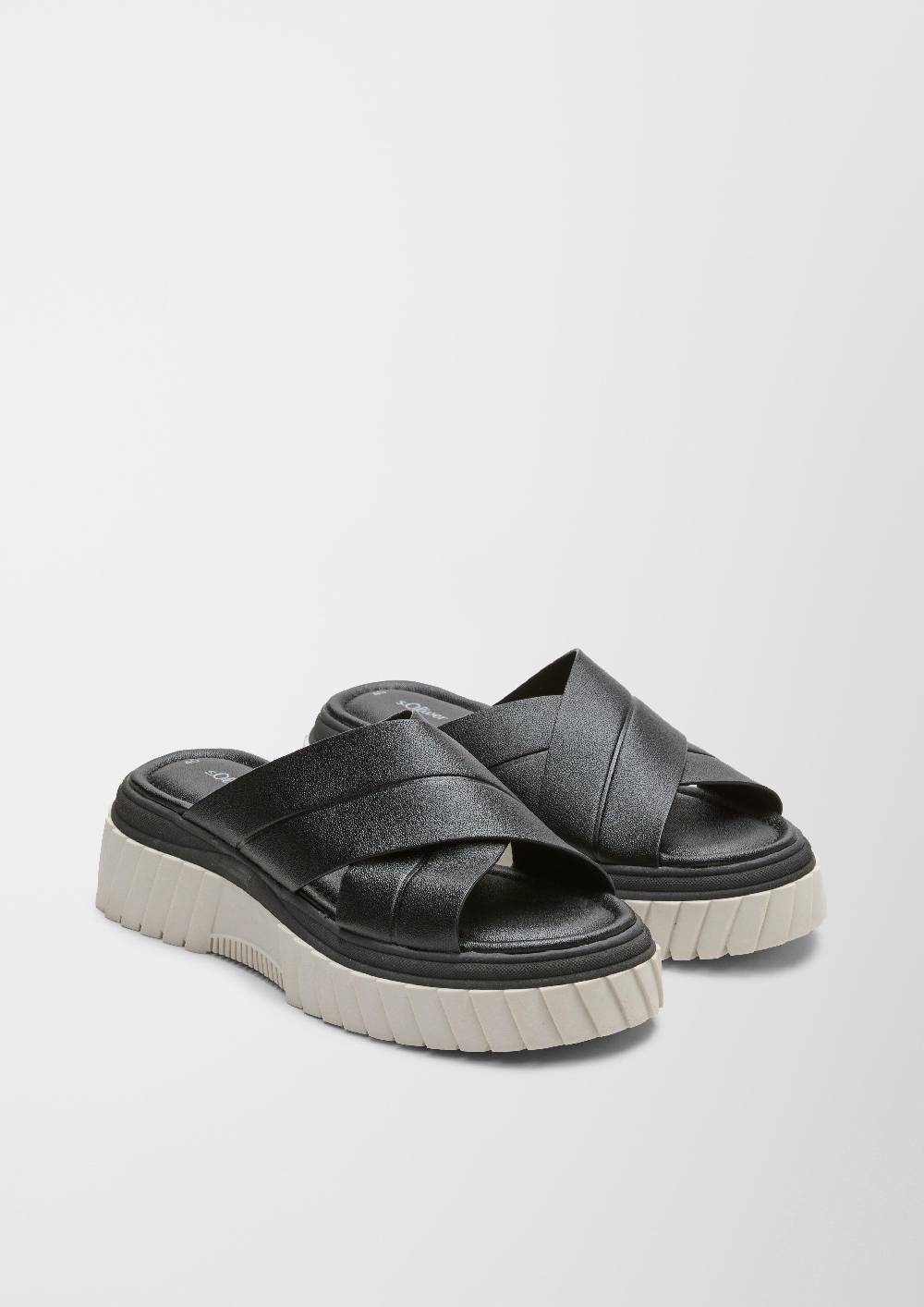 S.Oliver Pantoletten In Leder-Optik