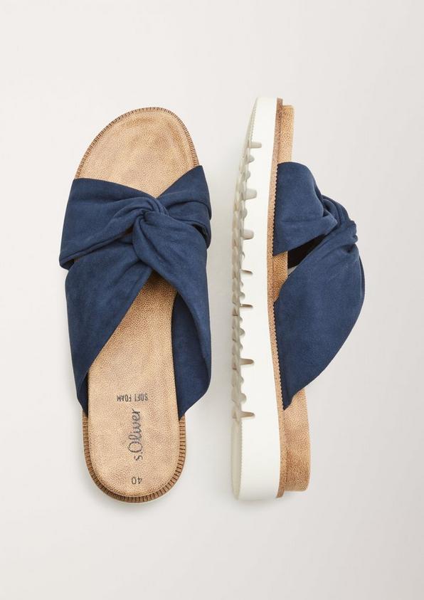 s.Oliver Pantoletten in Leder-Optik