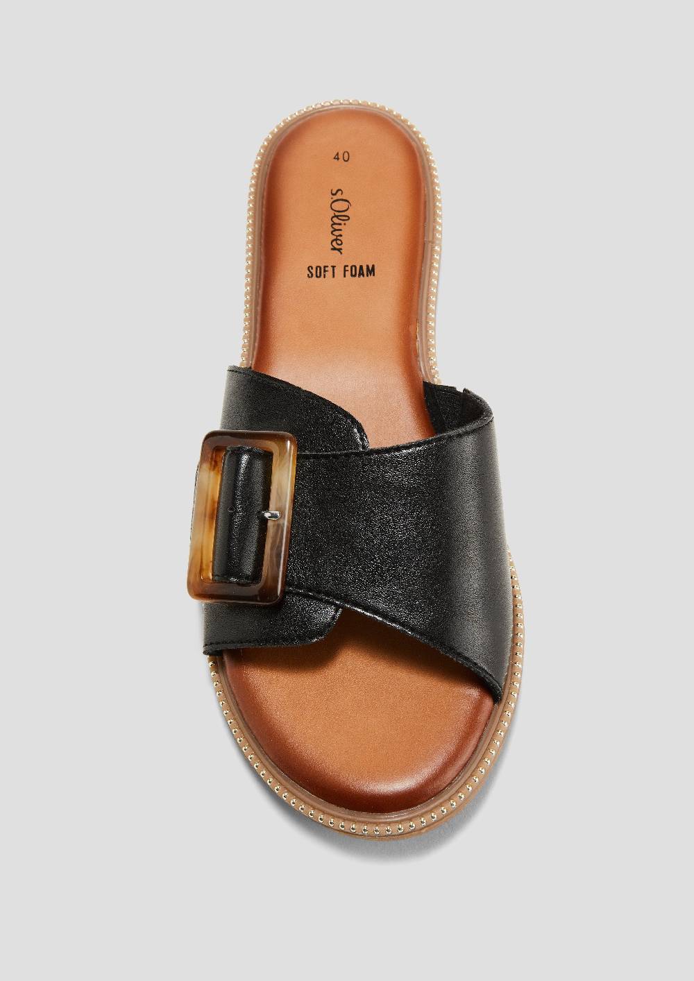 S.Oliver Pantoletten In Leder-Optik