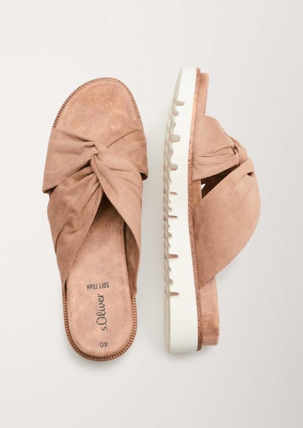 s.Oliver Pantoletten in Leder-Optik