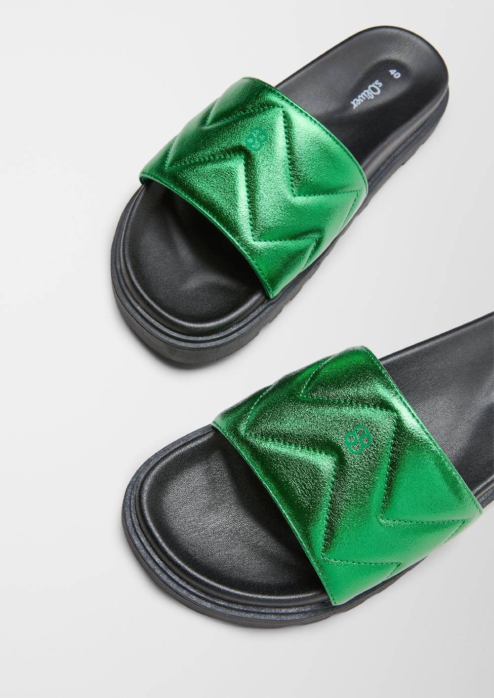 S.Oliver Pantoletten Mit Stepp-Detail