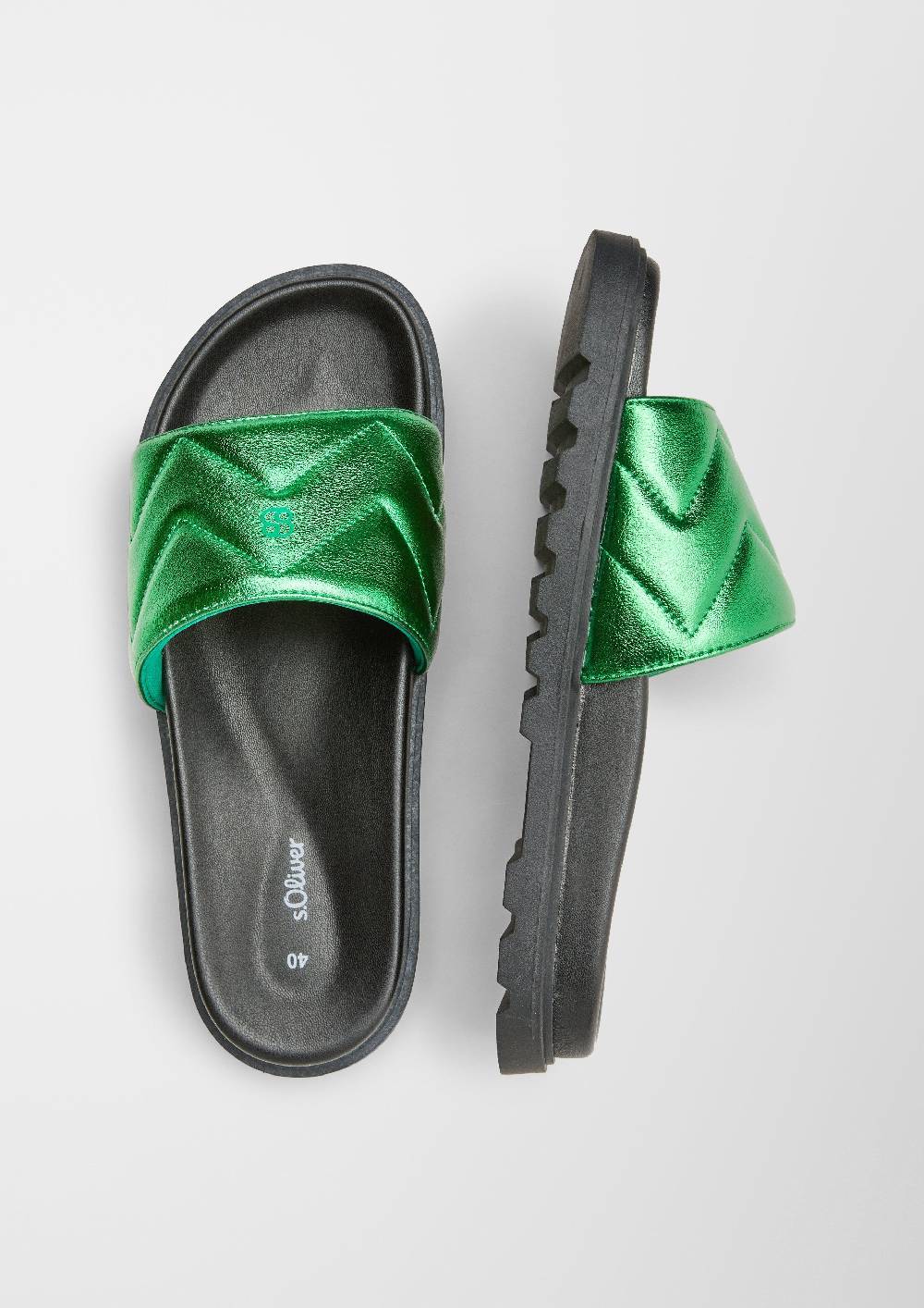 S.Oliver Pantoletten Mit Stepp-Detail