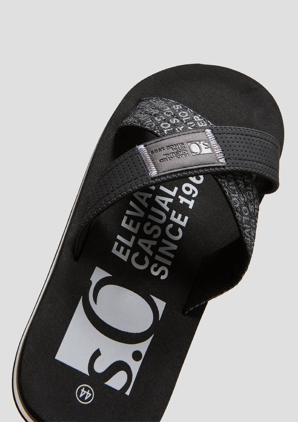 S.Oliver Pantoletten Mit Textil-Riemen