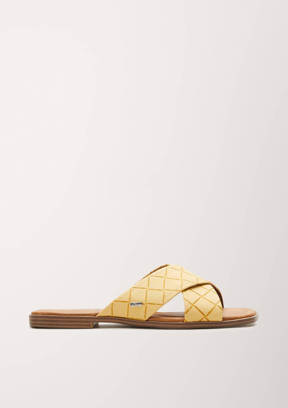 S.Oliver Pantoletten Mit Webmuster