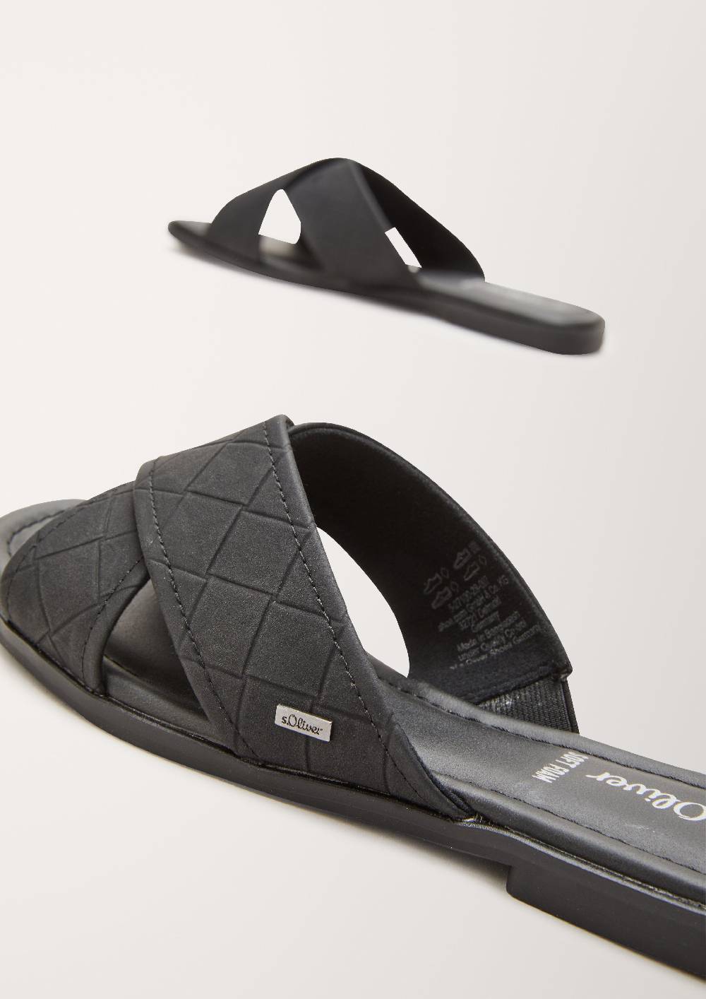 S.Oliver Pantoletten Mit Webmuster