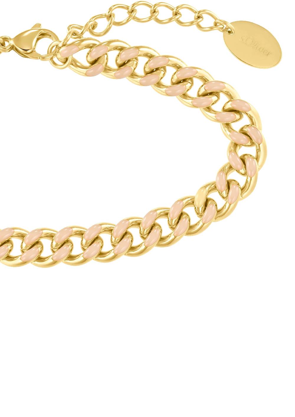 S.Oliver Panzerarmband Mit Emaille-Detail