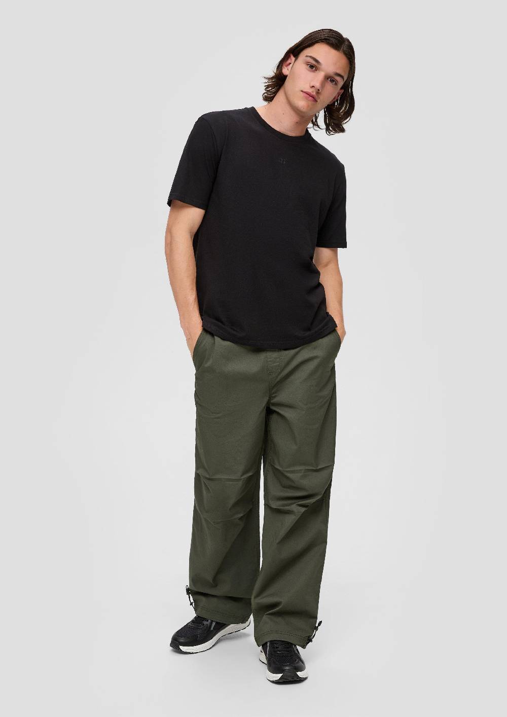 S.Oliver Parachute-Hose Aus Baumwollstretch