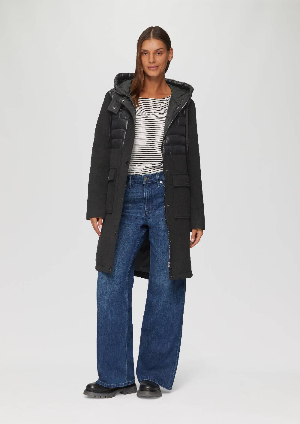 S.Oliver Parka Im Fabricmix