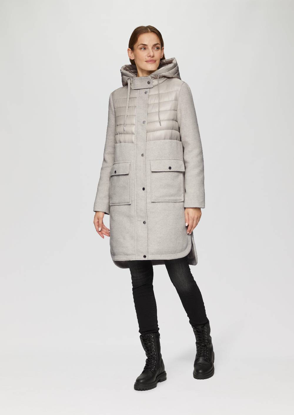 S.Oliver Parka Im Fabricmix