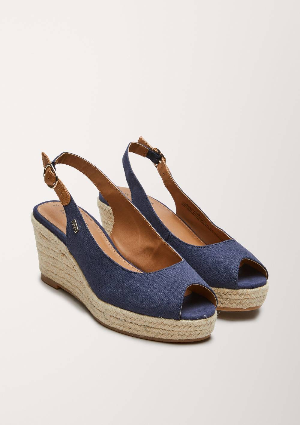 S.Oliver Peeptoes Mit Keilabsatz