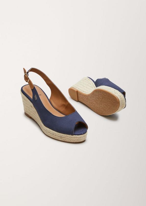 s.Oliver Peeptoes mit Keilabsatz