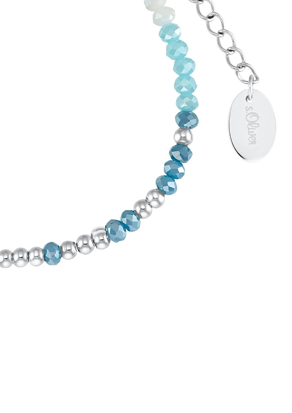 S.Oliver Perlenarmband Aus Edelstahl