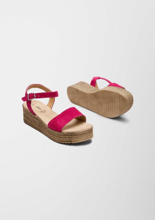 s.Oliver Plateau-Sandalen aus Leder