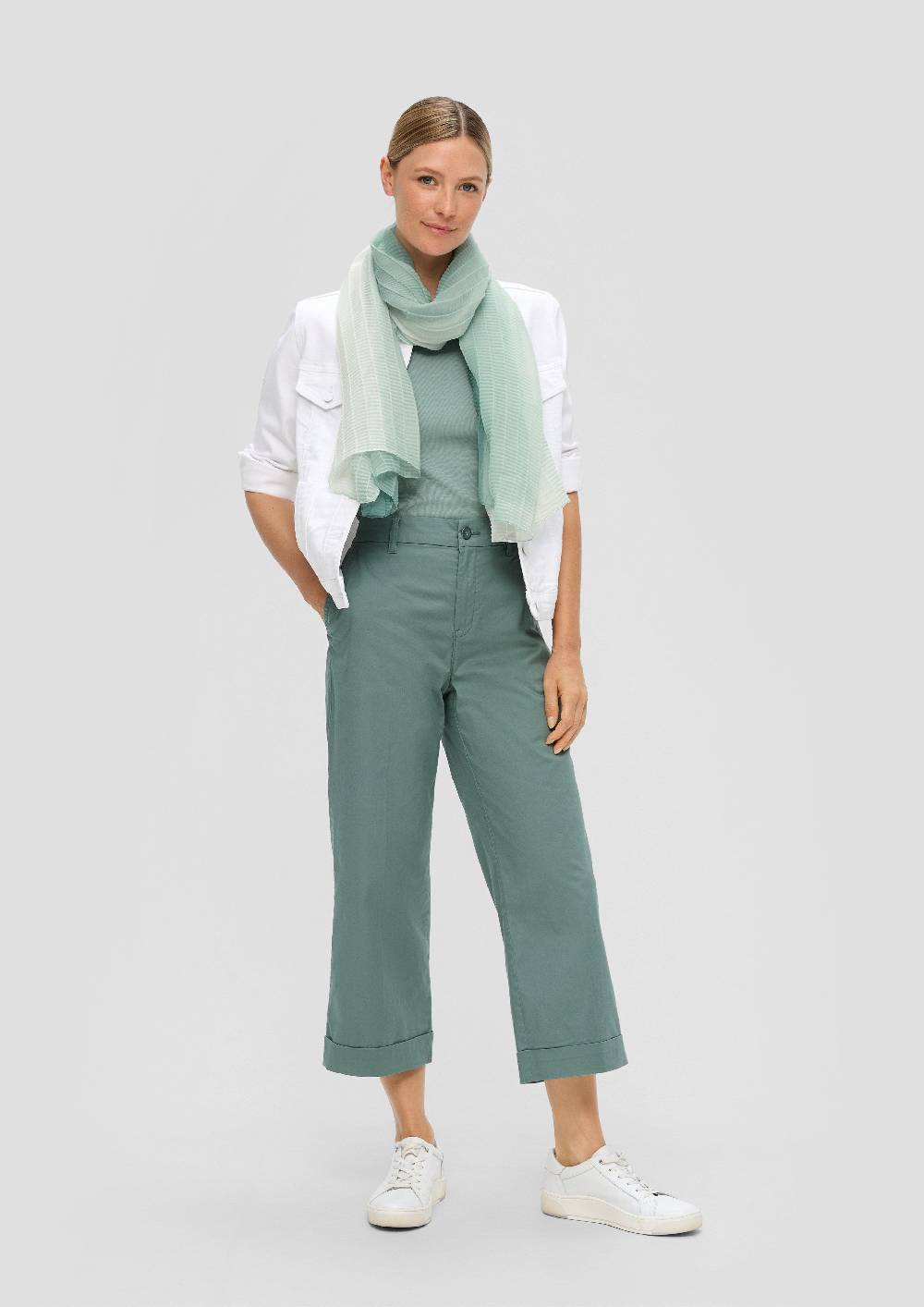 S.Oliver Plissierter Schal Mit All-over-Muster