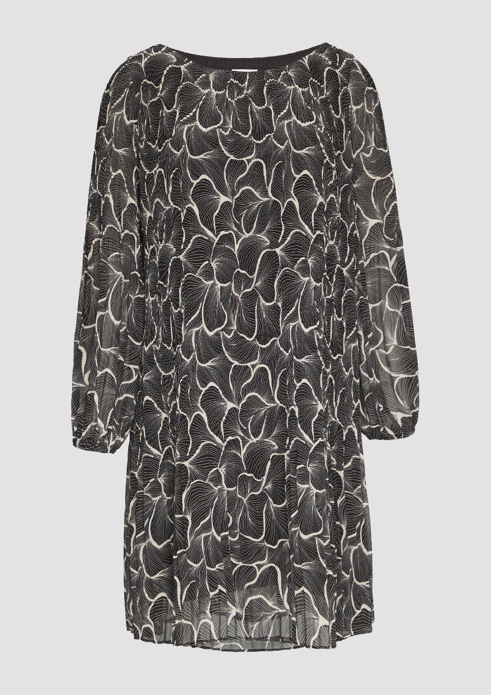 S.Oliver Plissiertes Kleid Aus Chiffon