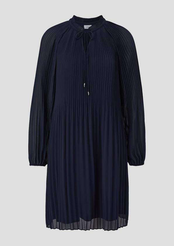 s.Oliver Plissiertes Kleid aus Chiffon