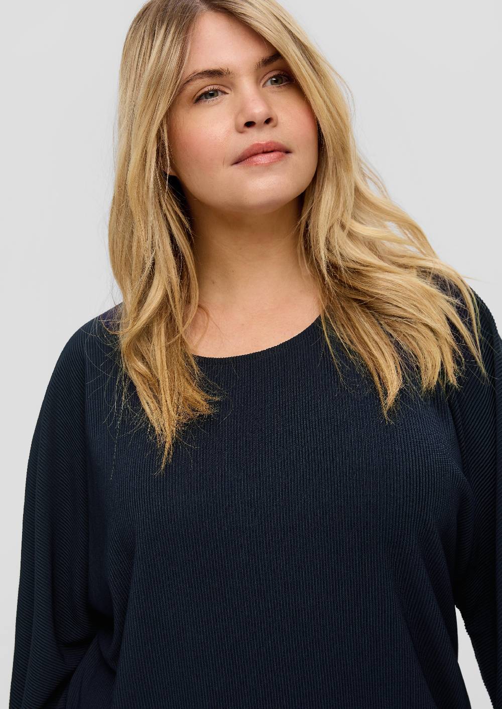 S.Oliver Plissiertes Shirt Aus Jersey