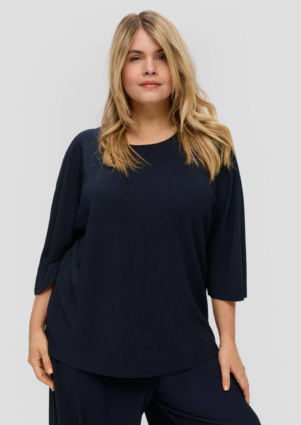 S.Oliver Plissiertes Shirt Aus Jersey