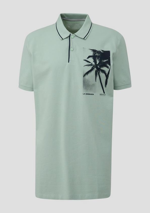 s.Oliver Poloshirt aus Baumwolle mit Frontprint