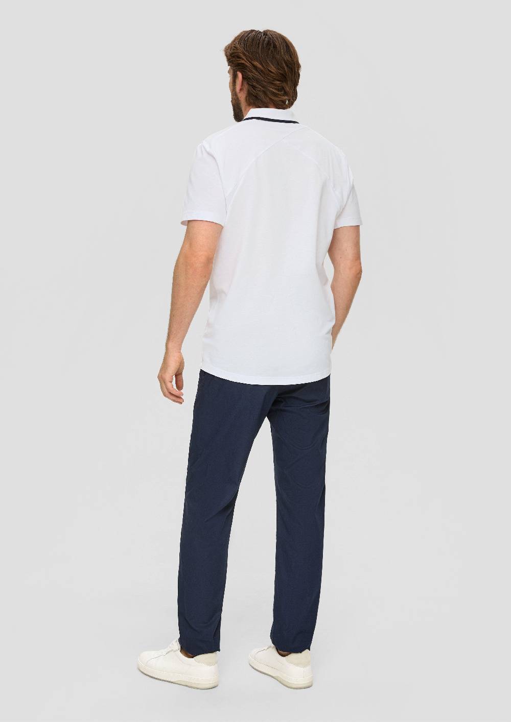 S.Oliver Poloshirt Aus Baumwollmix Mit Logo-Detail