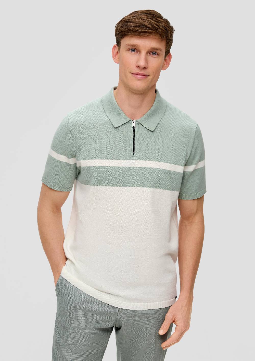 S.Oliver Poloshirt Aus Feinstrick