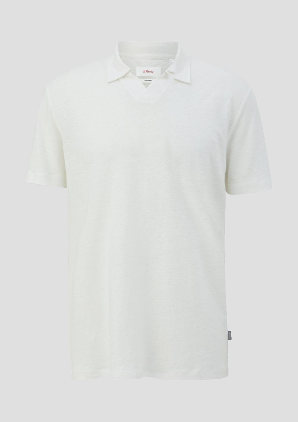 S.Oliver Poloshirt Aus Leinenmix