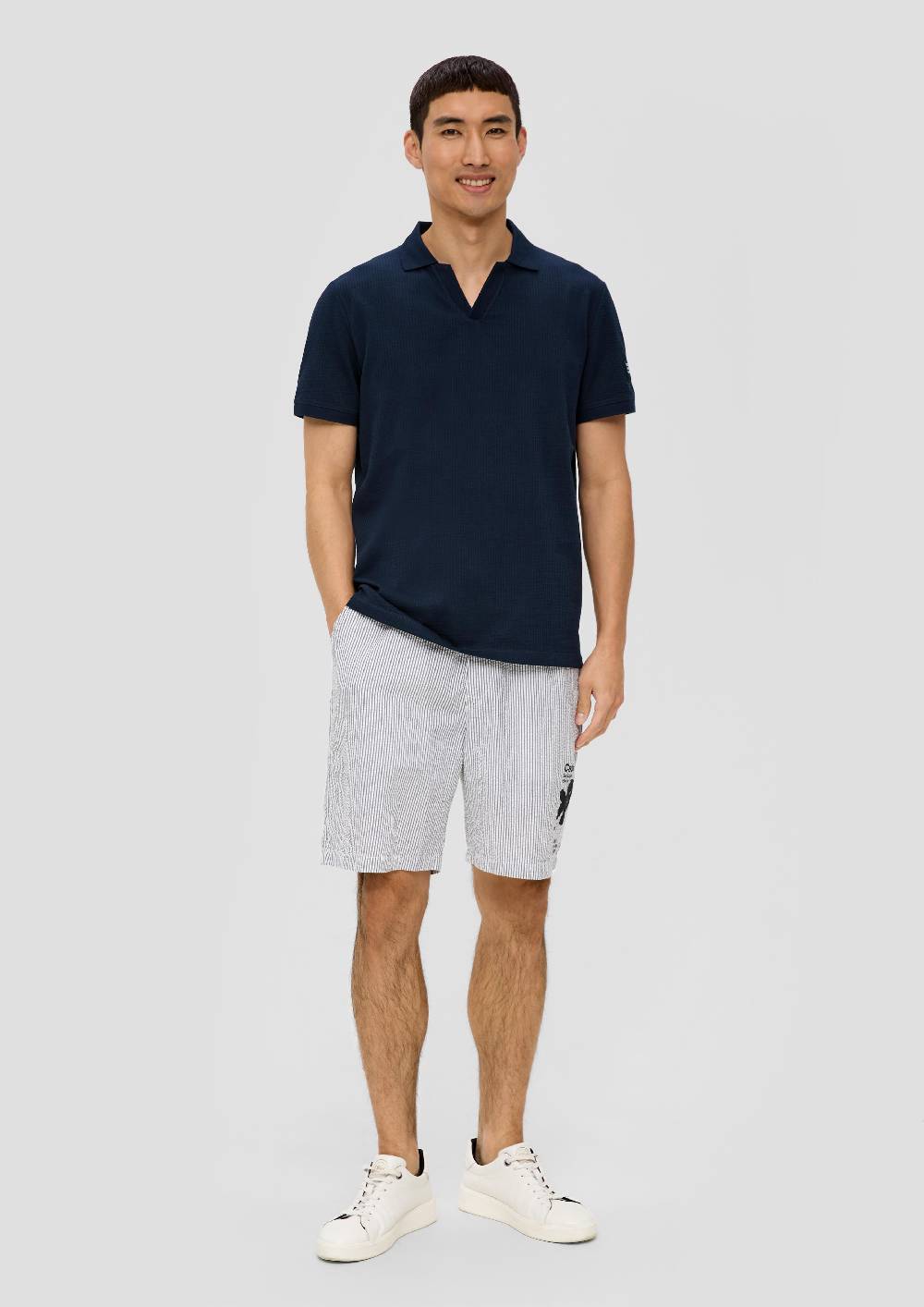 S.Oliver Poloshirt Aus Waffelpiqué