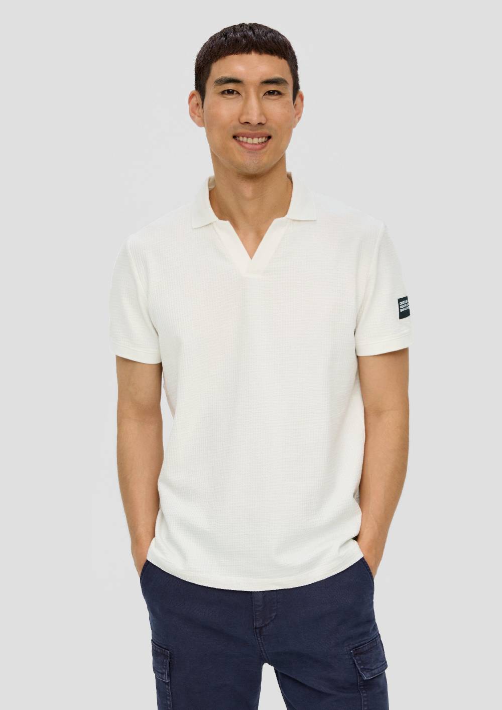 S.Oliver Poloshirt Aus Waffelpiqué