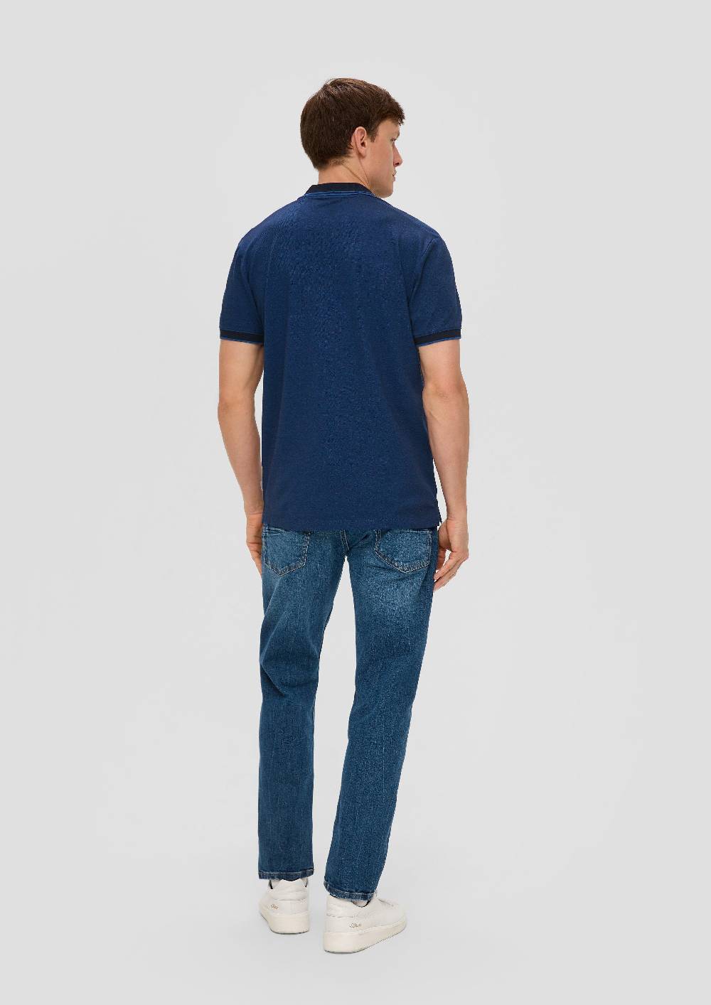 S.Oliver Poloshirt In Melierter Optik