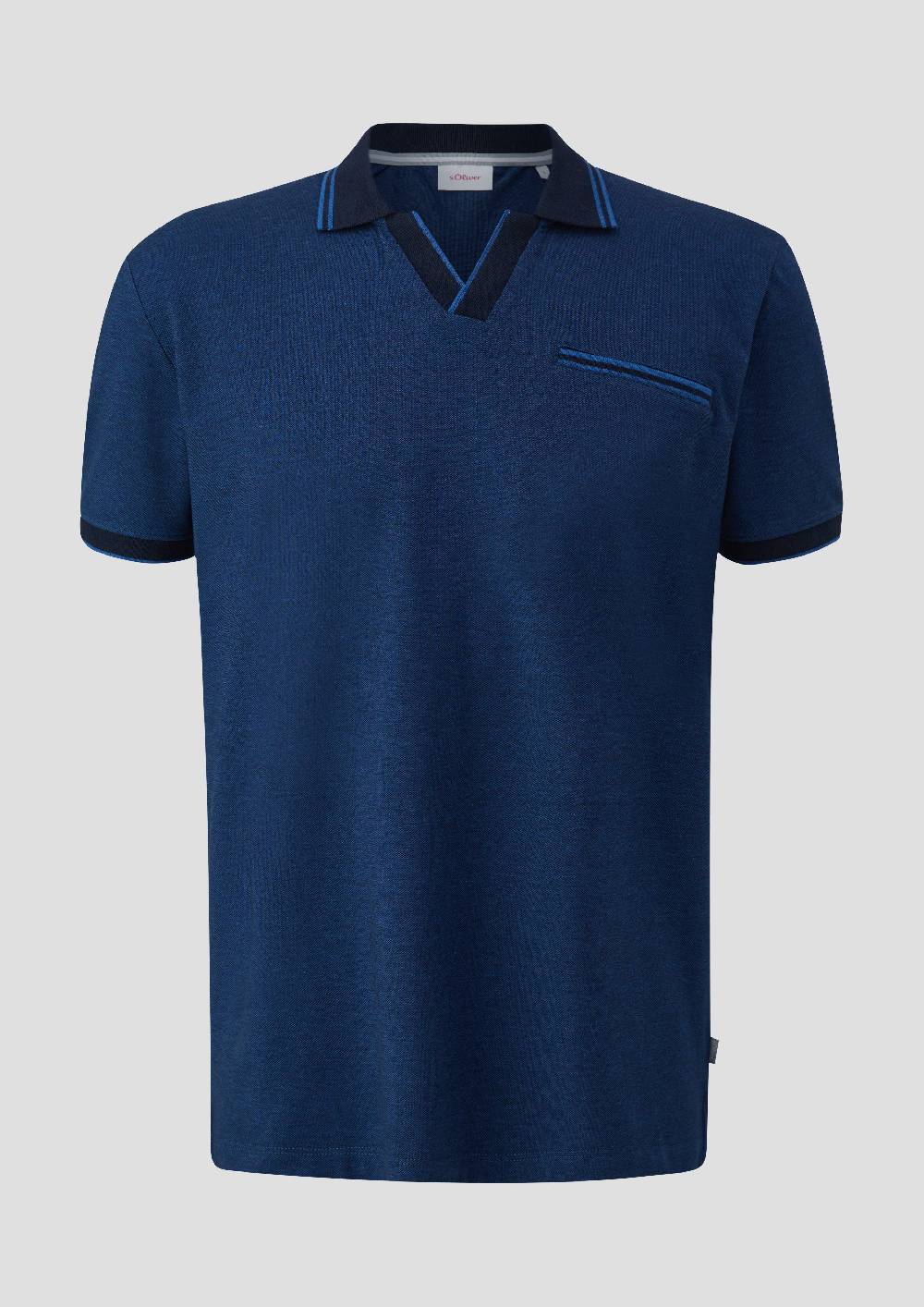 S.Oliver Poloshirt In Melierter Optik