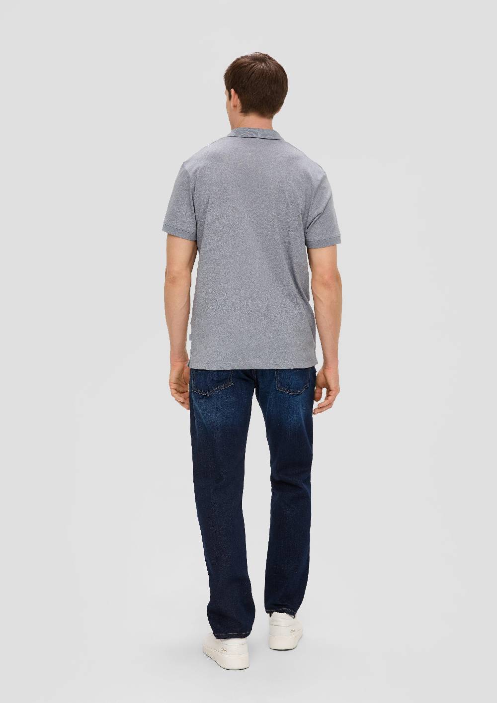 S.Oliver Poloshirt In Melierter Optik