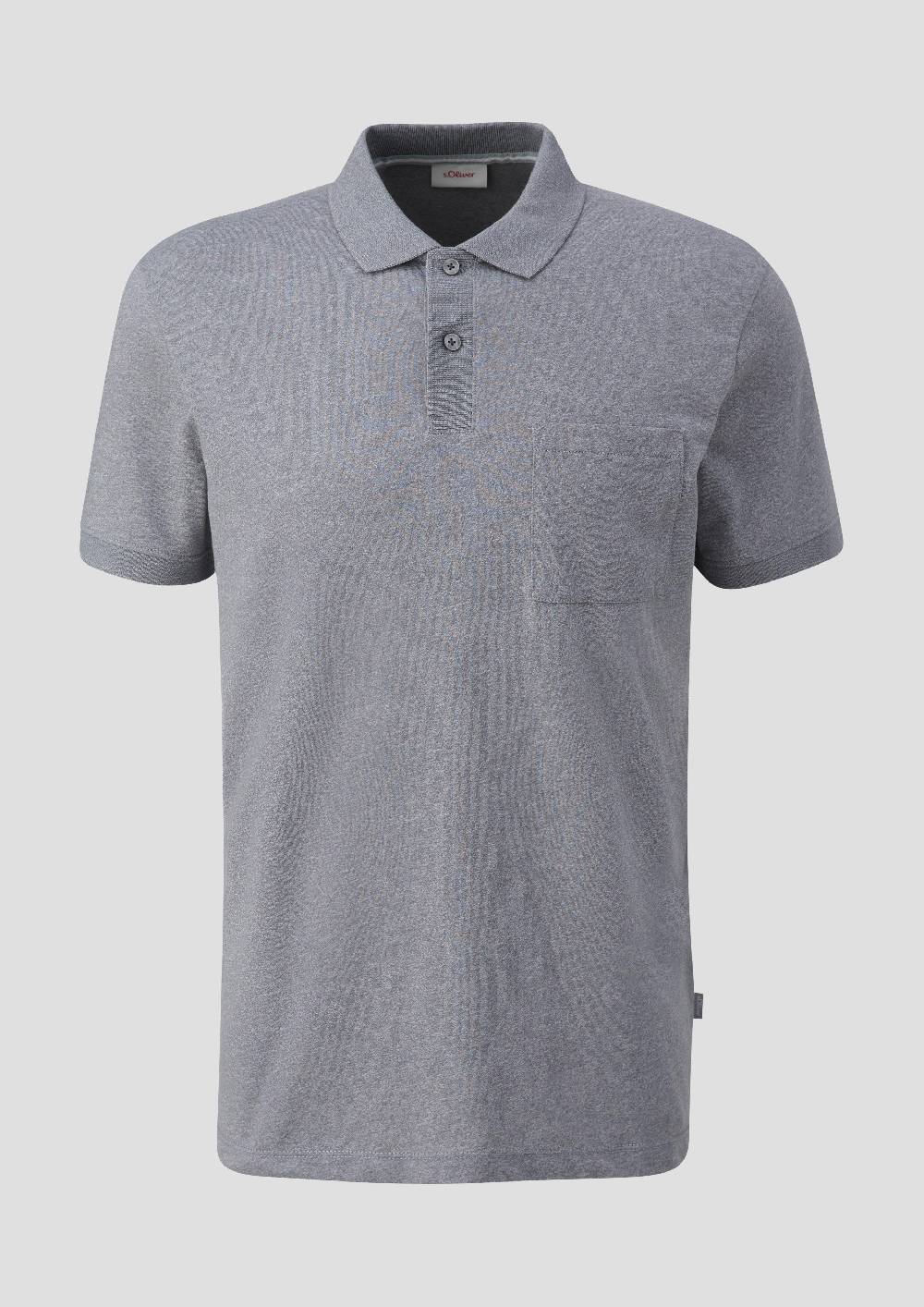 S.Oliver Poloshirt In Melierter Optik