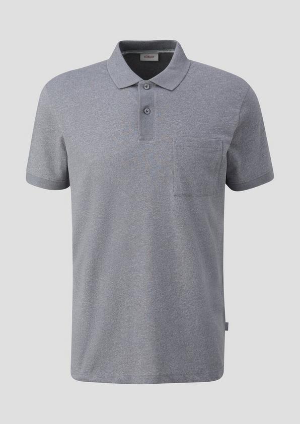 s.Oliver Poloshirt in melierter Optik
