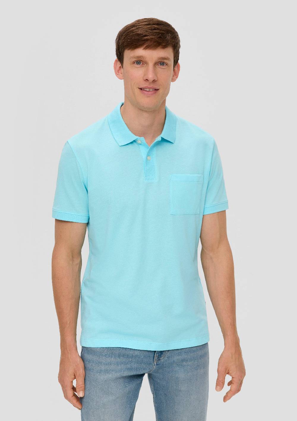 S.Oliver Poloshirt In Melierter Optik