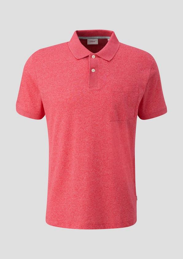 s.Oliver Poloshirt in melierter Optik