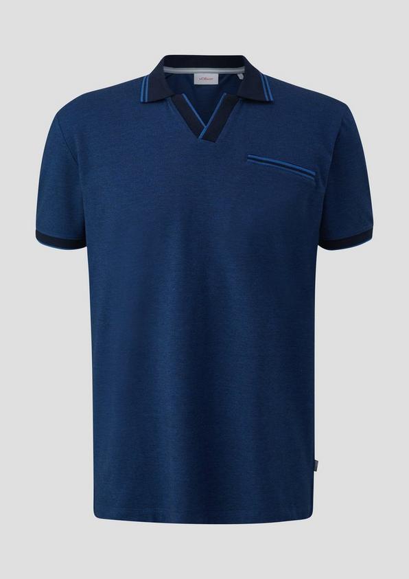 s.Oliver Poloshirt in melierter Optik