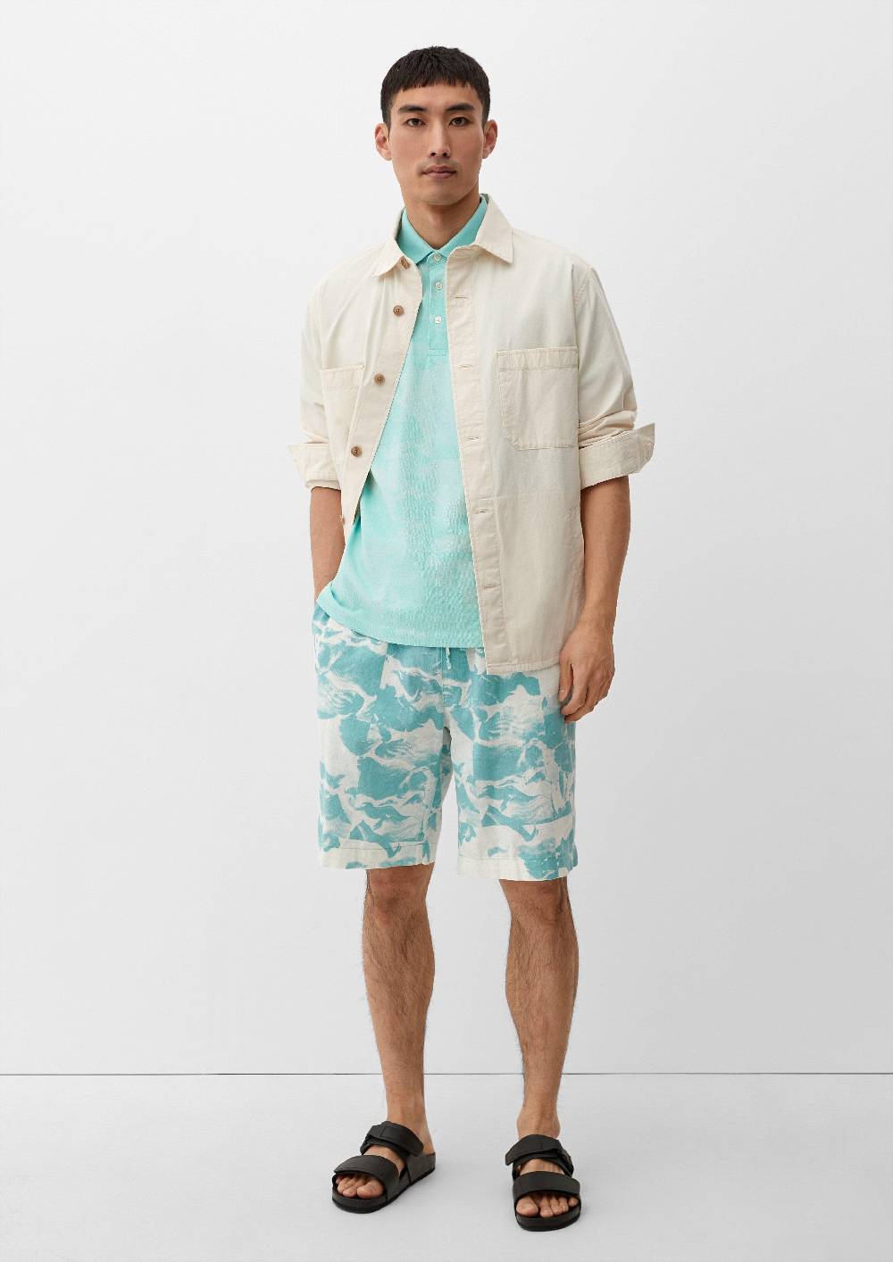 S.Oliver Poloshirt Mit Allover-Print