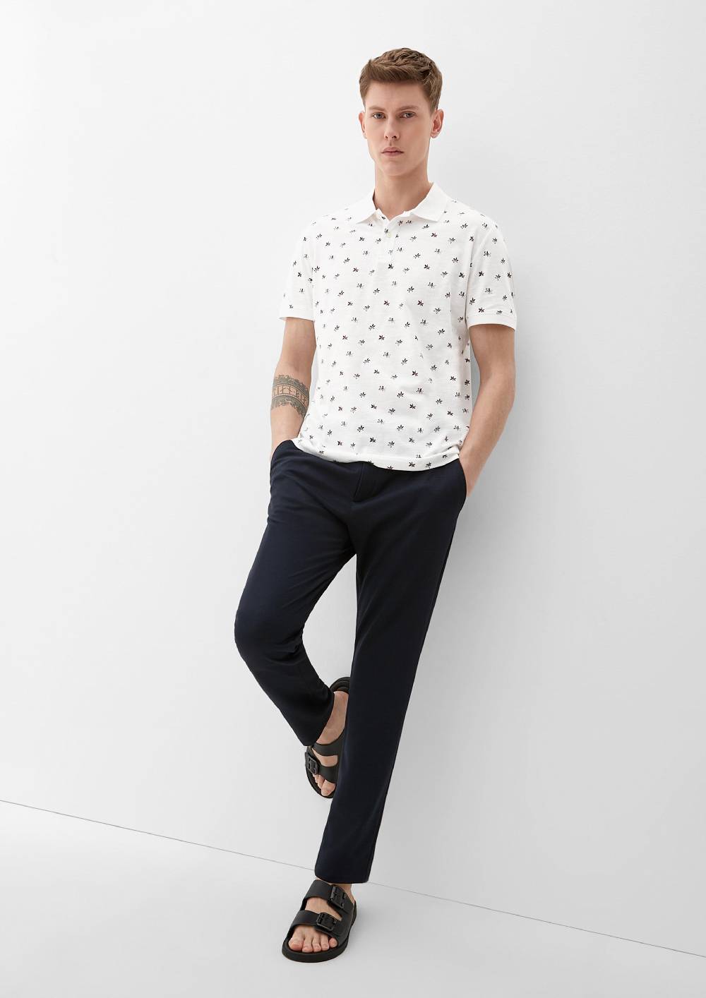 S.Oliver Poloshirt Mit Allover-Print